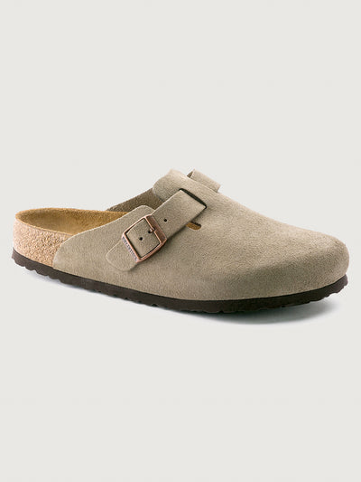 Boston Clog - Taupe Suede