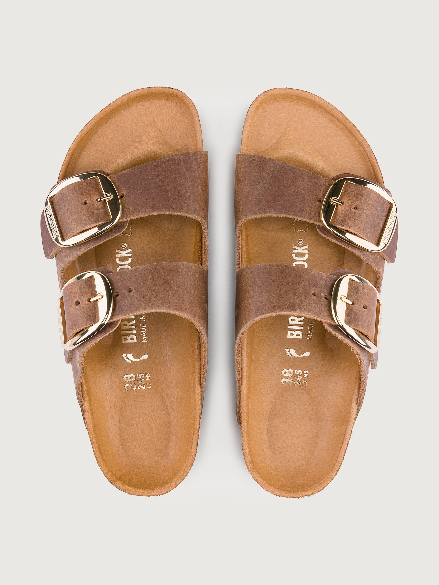 Birkenstock Big Buckle Arizona Cognac authentic Sandal