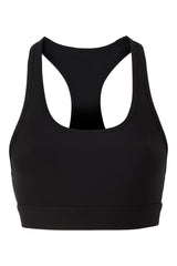 Center Stage Rib Bra - Black