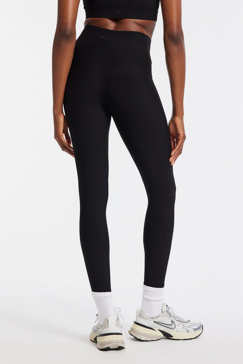 Center Stage Rib Legging - Black