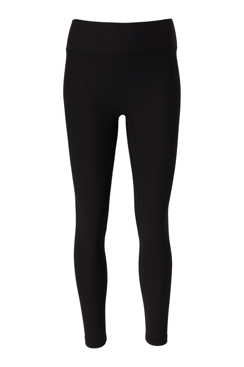 Center Stage Rib Legging - Black