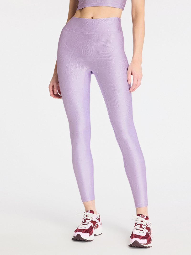 Center Stage Geo Jacquard Legging - Lilac Haze