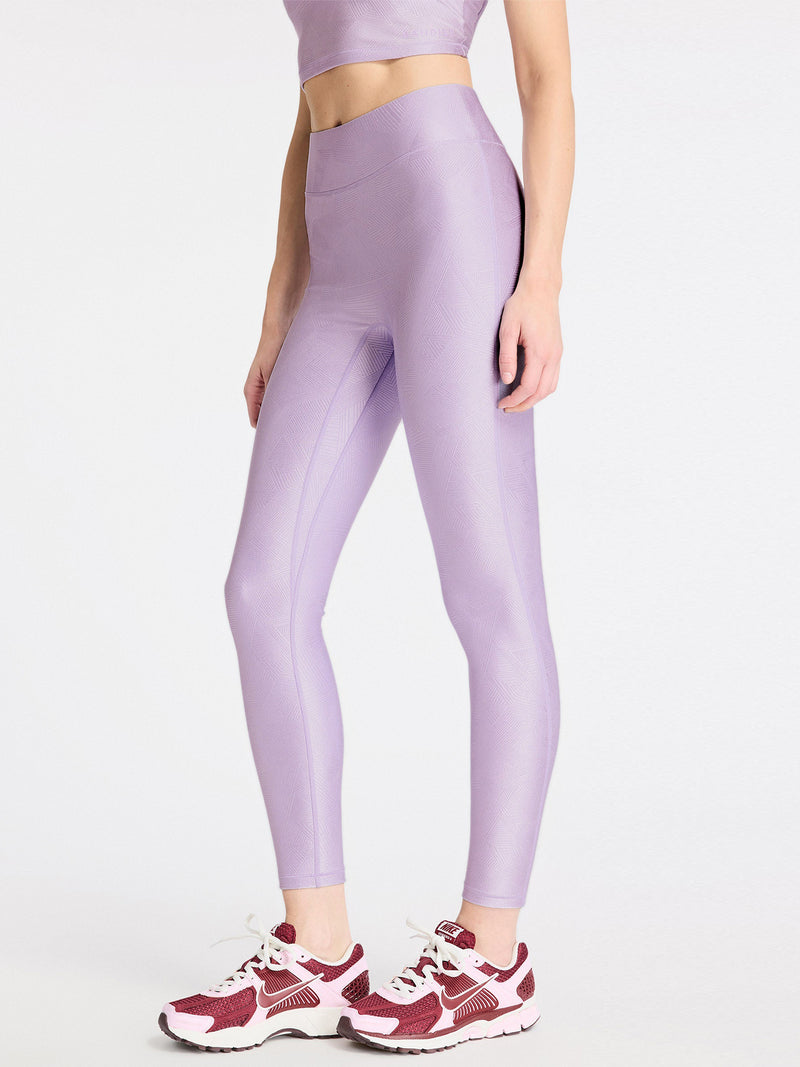 Center Stage Geo Jacquard Legging - Lilac Haze