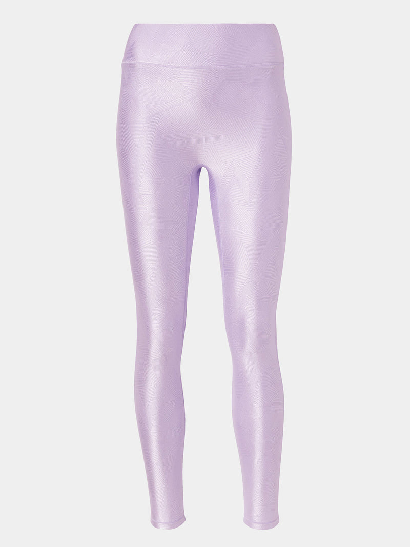 Center Stage Geo Jacquard Legging - Lilac Haze