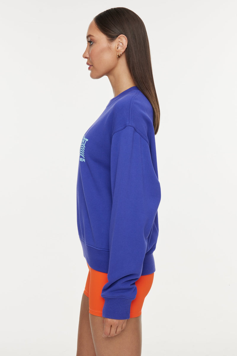 Classic Soleil Sport Crew Neck Sweatshirt - Spectrum Blue