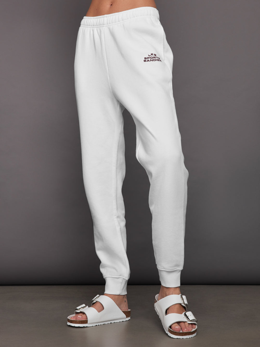 French Terry Jogger Sweatpants in White – Carbon38