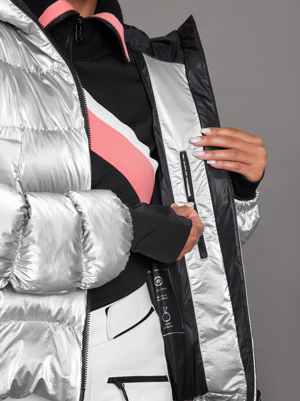 Rosetta Ski Jacket - Liquid Silver