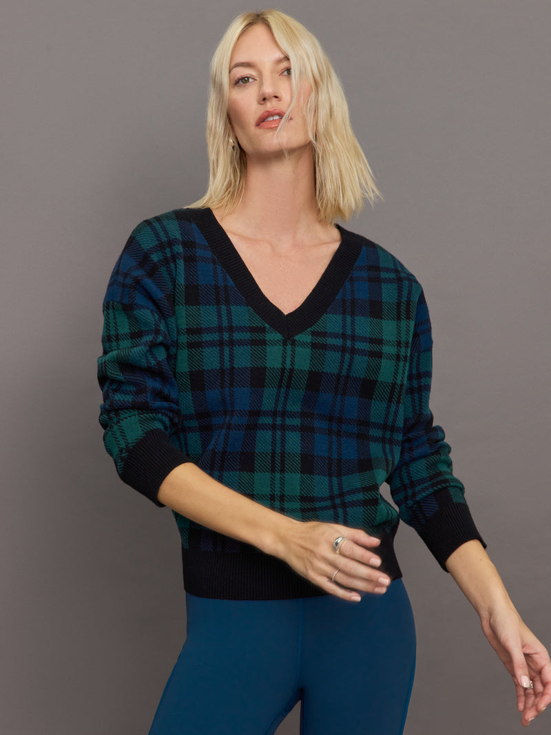 Joey Sweater - Wintergreen Plaid