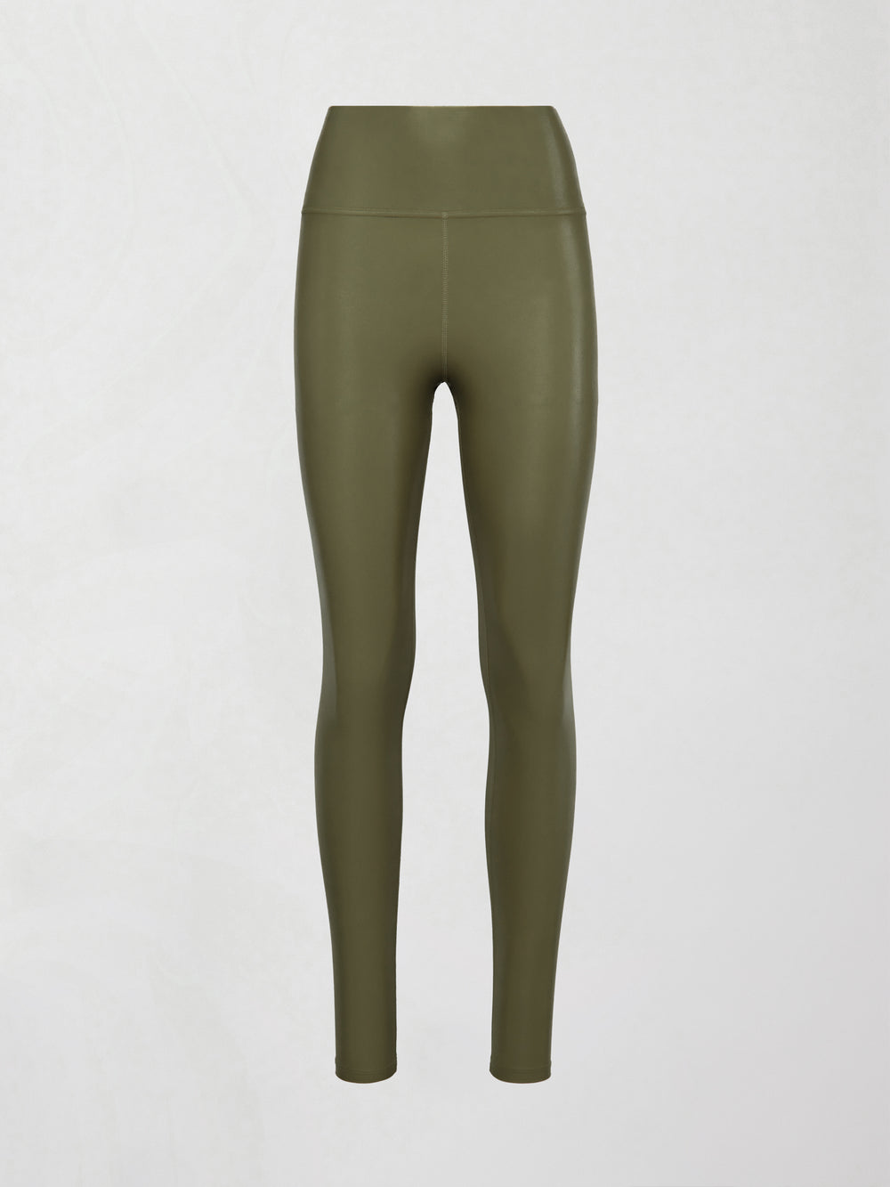 High Shine 7/8th Side Pocket Legging in Muted Olive Cire
