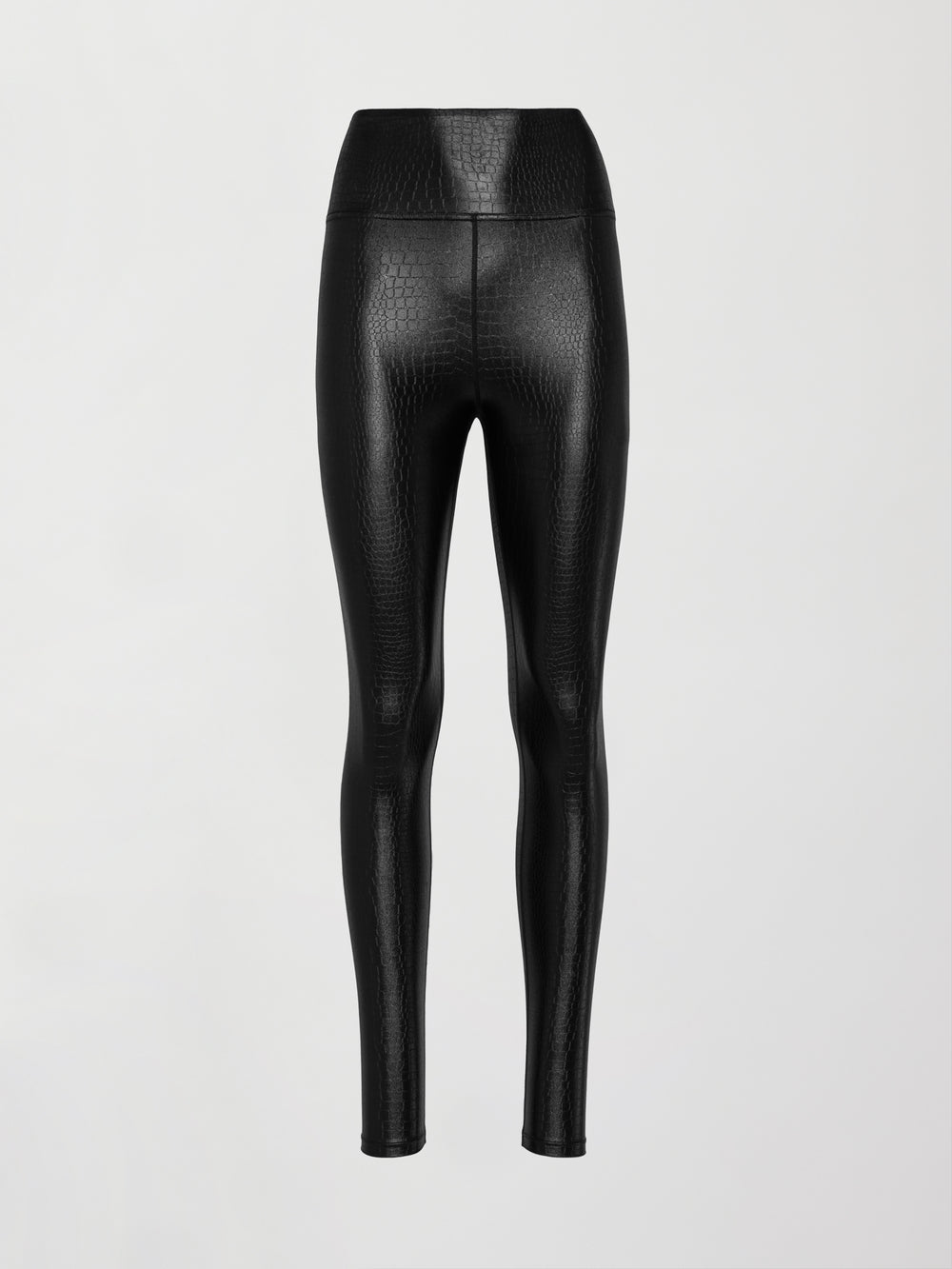 High Rise Full-length Legging in Crocodile Takara Shine - Black
