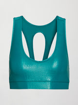 Action Bra 2.0 in Crocodile Takara Shine - Velvet Green