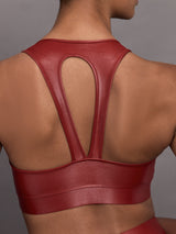 Action Bra 2.0 in Takara Shine - Red Dahlia