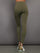 High Rise Full-Length Legging in Diamond Compression - Olive