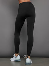 Rhinestones High Rise Full-Length Legging in Diamond Compression - Black