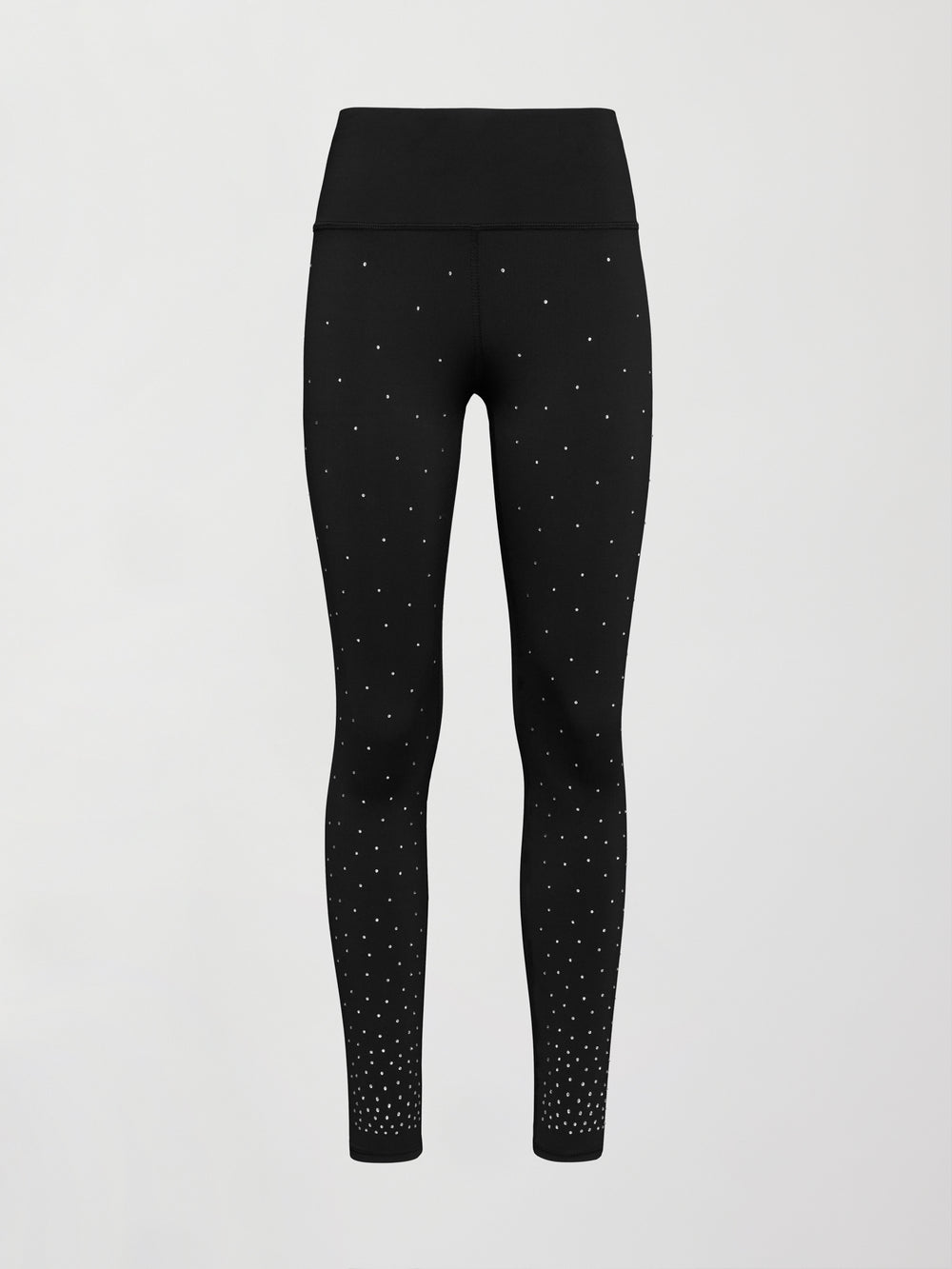 Rhinestones High Rise Full-Length Legging in Diamond Compression - Black