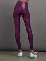 High Rise Full-Length Legging in Takara Shine - Pickled Beet