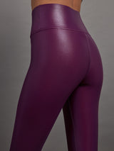 High Rise Full-Length Legging in Takara Shine - Pickled Beet