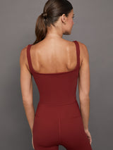 RIBBED TANK - Merlot