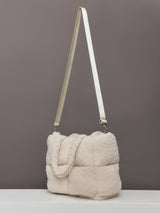 Sherpa Puffer Bag - Natural Sherpa