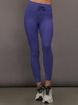 Women’s high rise Melt leggings in Future Dusk, front view.