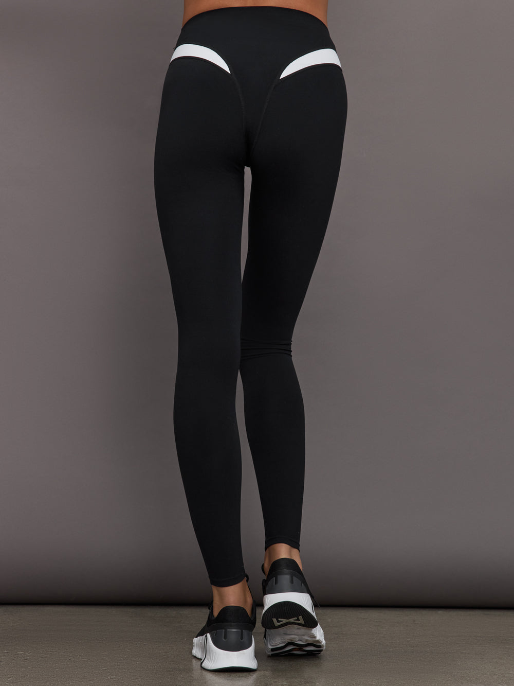 Spliced Colorblock Legging in Melt - Black / White