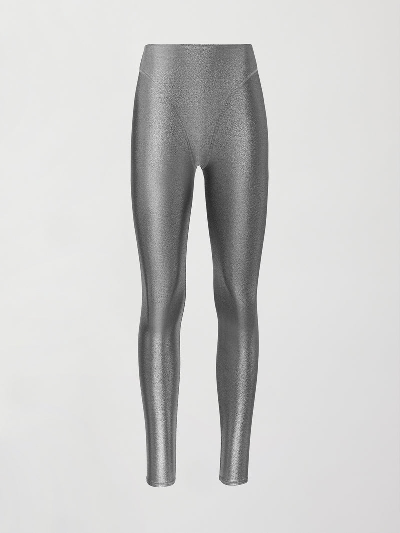 Liquid Metallic Legging - Silver