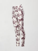Floral patterned leggings on a light gray background