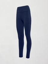 Flat lay of Diamond Compression High Rise Pocket Legging Navy.