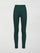 Flat lay of the High Rise Legging in Forest, front view.