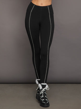 Stirrup Legging with Rhinestone Trim