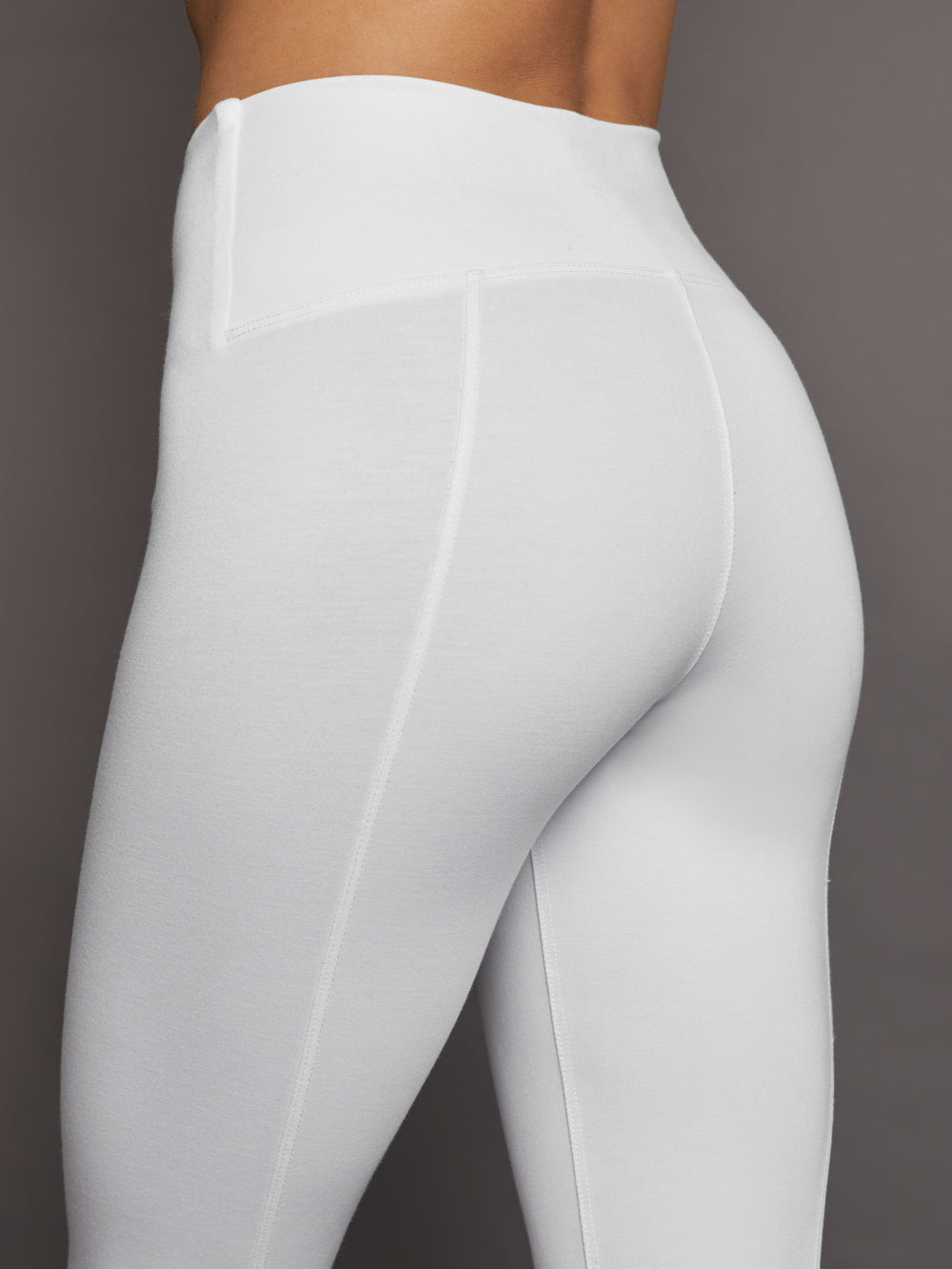 Zara Women's Ribbed Stirrup Silver Grey Pull On Pants Leggings L Straps