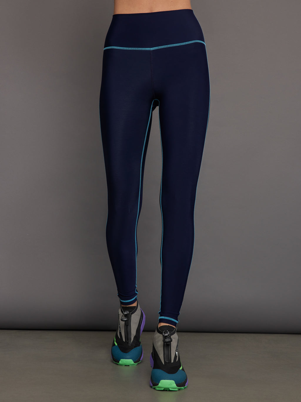 Back Rise / High Fleece Carbon38 Legging - Atoll Blue Navy with –