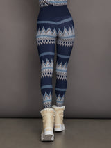 Printed Base Layer Legging - Printed Fairisle