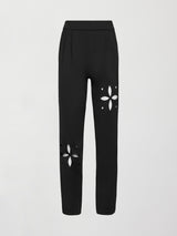 Lightweight Laser Cut Travel Pant - Black