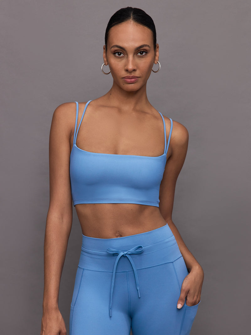 Strappy Bra in Melt - Coronet Blue