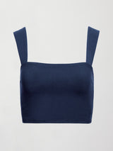 Square Neck Bra Top in Melt - Navy Blazer