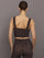 Back view of Melt Square Neck Bra Leopard Print showing straps and coverage.