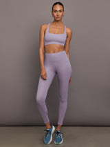 Racerback Bra in Ribbed Melt - Lavender Grey