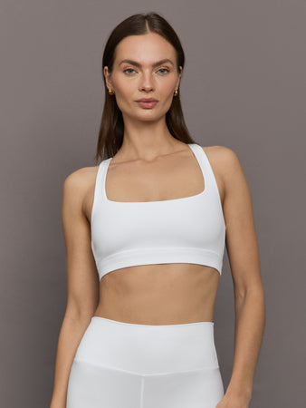 Racerback Bra in Ribbed Melt