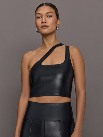 One Shoulder Bra Top in Takara Shine