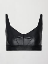 Soft Sculpt Sports Bra in Takara Shine - Black