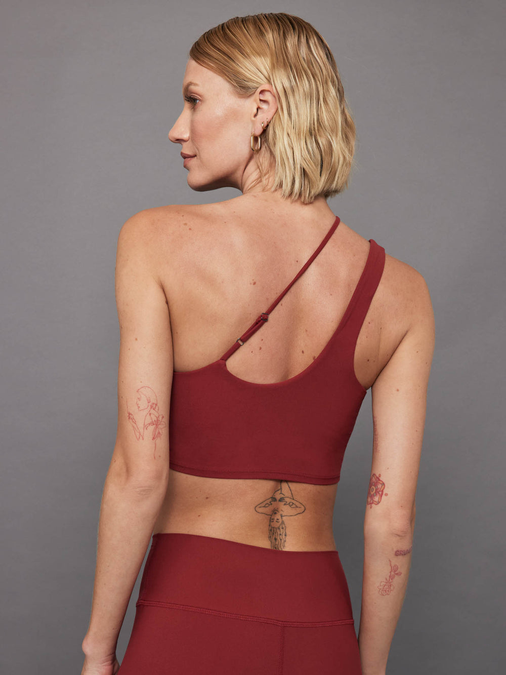 One Shoulder Convertible Bra Top in Melt - Merlot Carbon38 One Shoulder Convertible Bra Top in Melt - Merlot Carbon38