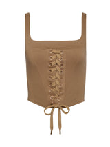 Stretch Twill Corset - Khaki