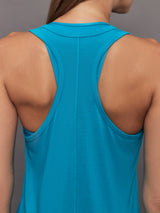 Long Racerback Tank - Enamel Blue