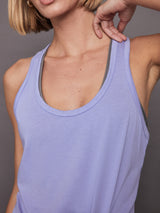 Long RacerBack Tank - Sweet Lavender