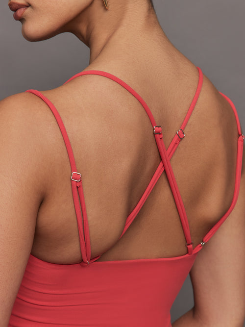 Strappy Tank in Melt - Tomato