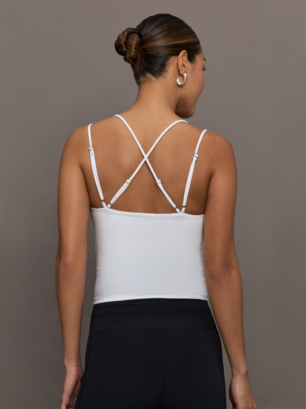 Strappy Tank in Melt - White