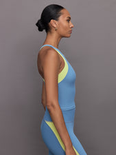 Colorblock High Neck Tank