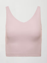 V-Neck Tank in Ribbed Melt - Lotus