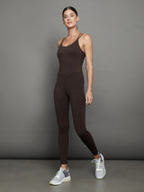 Strappy Jumpsuit in Diamond Compression - Java